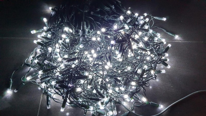 GLFK05-3 XL Girlanda zewn.500LED FLASH b.zimny, gn
