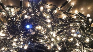 GLFK03-4 XL 300 LED 14 metrów barwa biała ciepła girlanda zewnętrzna IP44 dioda LED a'la kryształek  efekt  FLASH  gniazdo łączeniowe