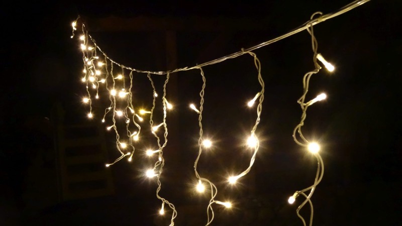 GL01-1 girlanda/sople zewn.100LED multi gn+pr