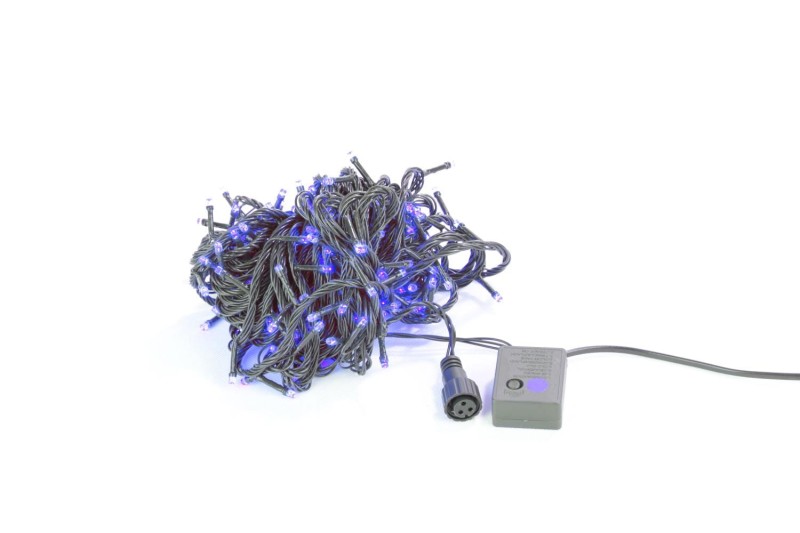 FL10-2  l.choinkowe zewn1000 LED  FLASH niebies gn