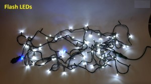 FL01-1 l.choinkowe zewn.100 LED z.biały FLASH gn.